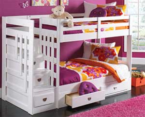 Oak West bunk bed
